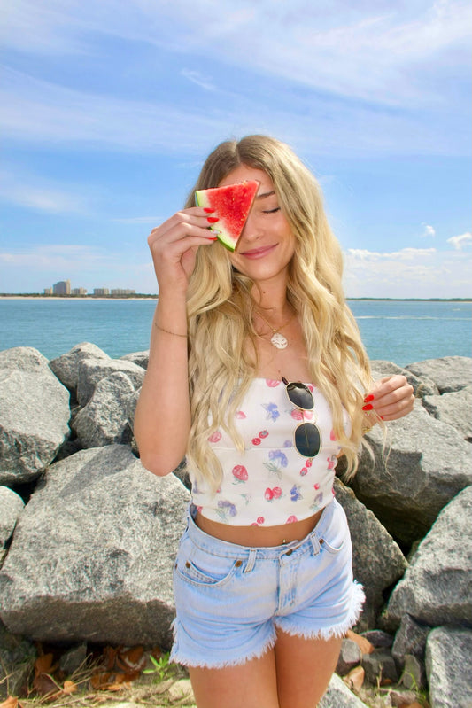 Strawberry Fields Tube Top