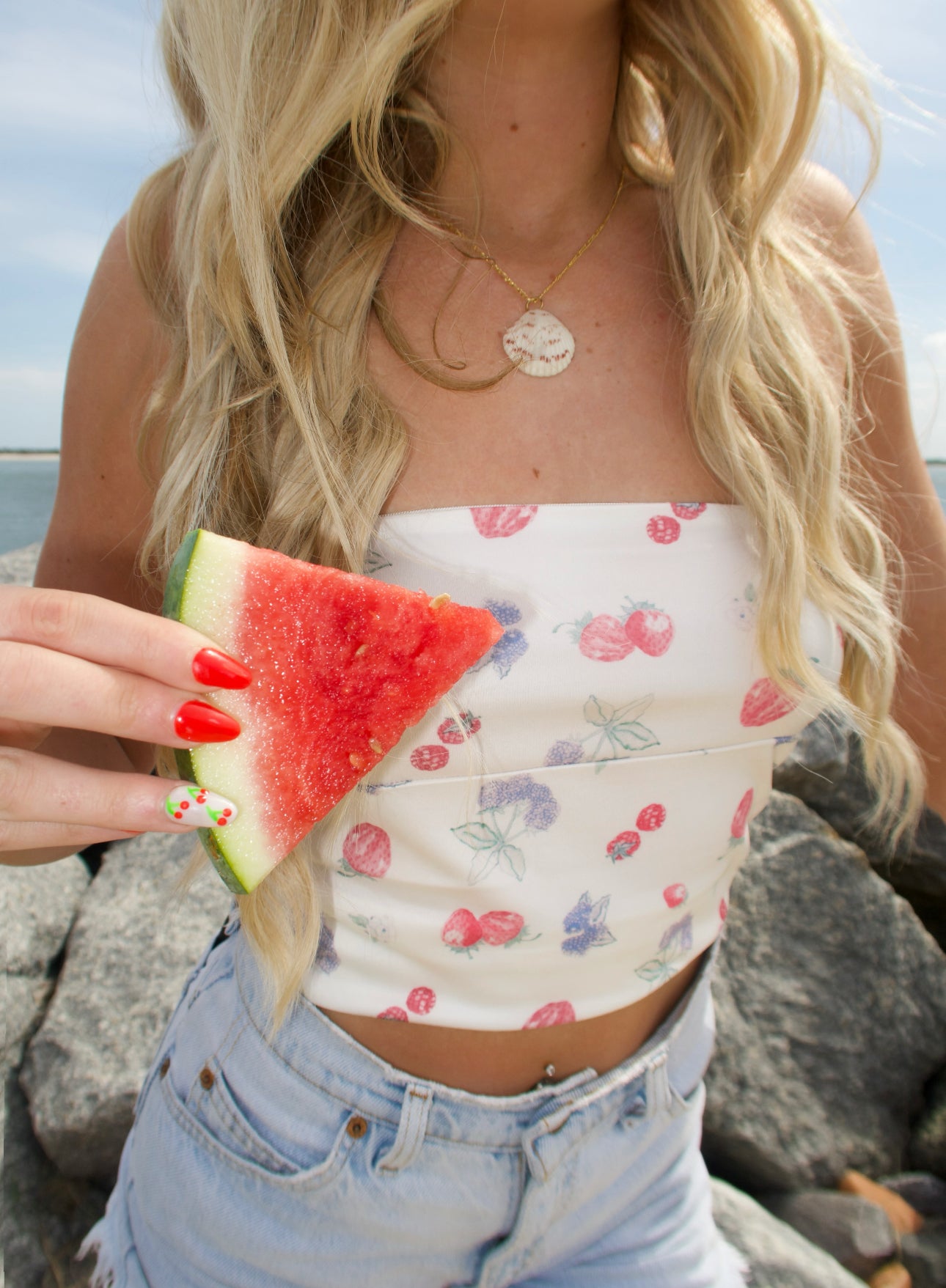 Strawberry Fields Tube Top